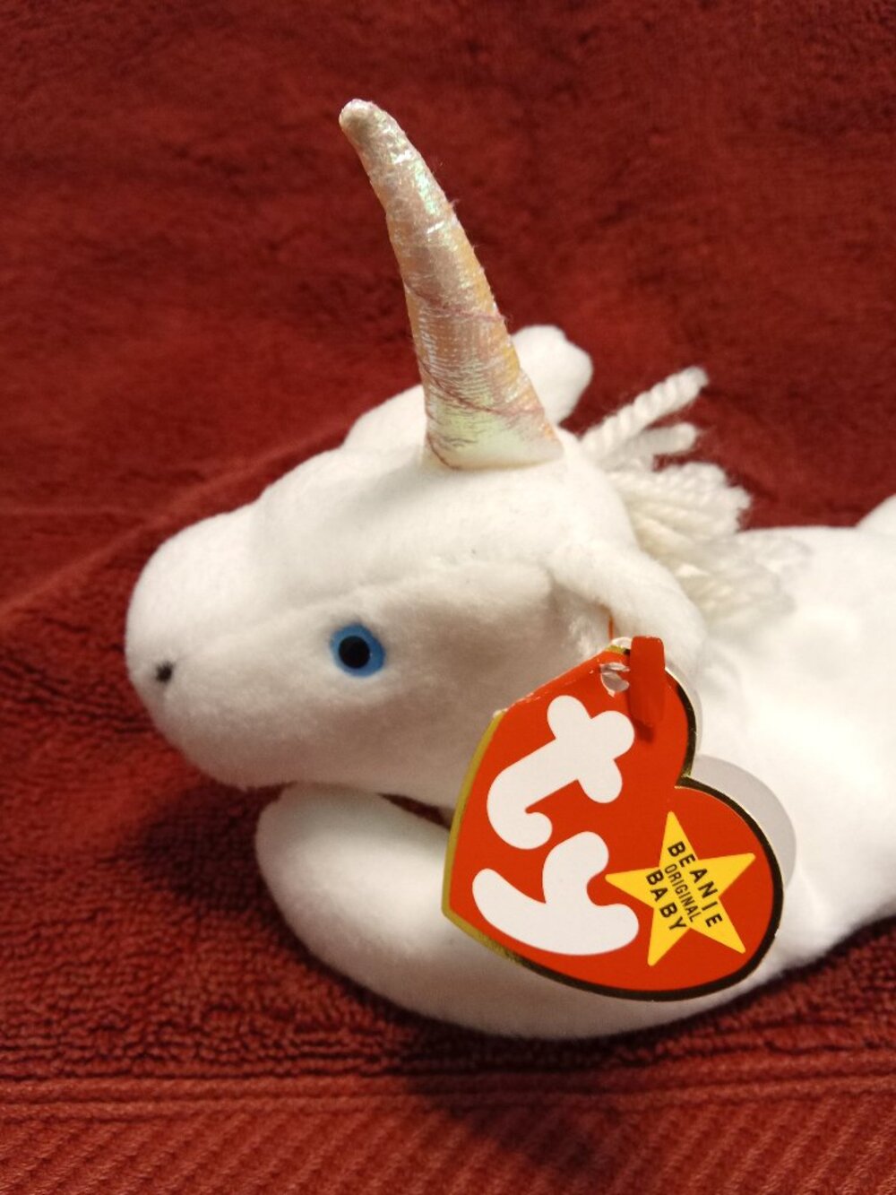 Collectible Beanie Baby "Mystic" Unicorn # 4007 (Tag Errors) UPC: 008421040070